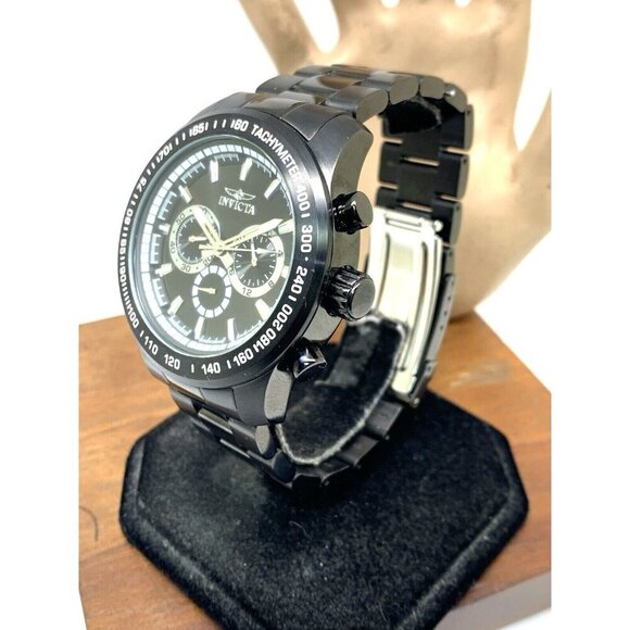 Invicta Men's Watch 21815 Speedway Quartz Black White Dial Stainless Steel 48mm - Picture 2 of 15